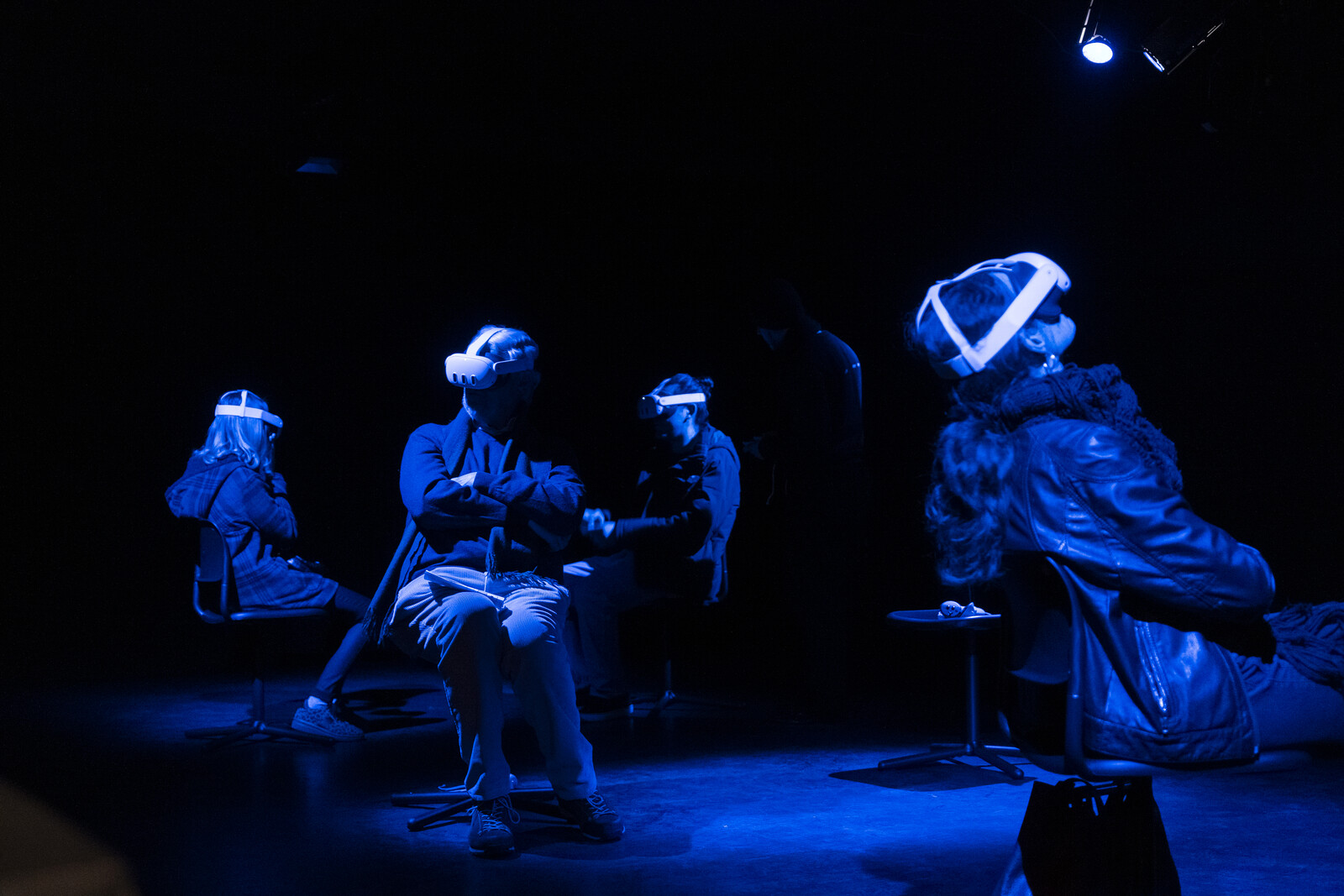 Zuschauer mit VR-Brille