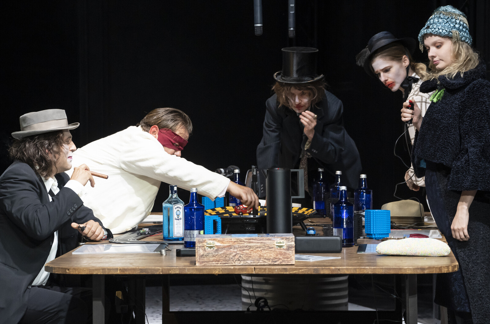 Actors around a table