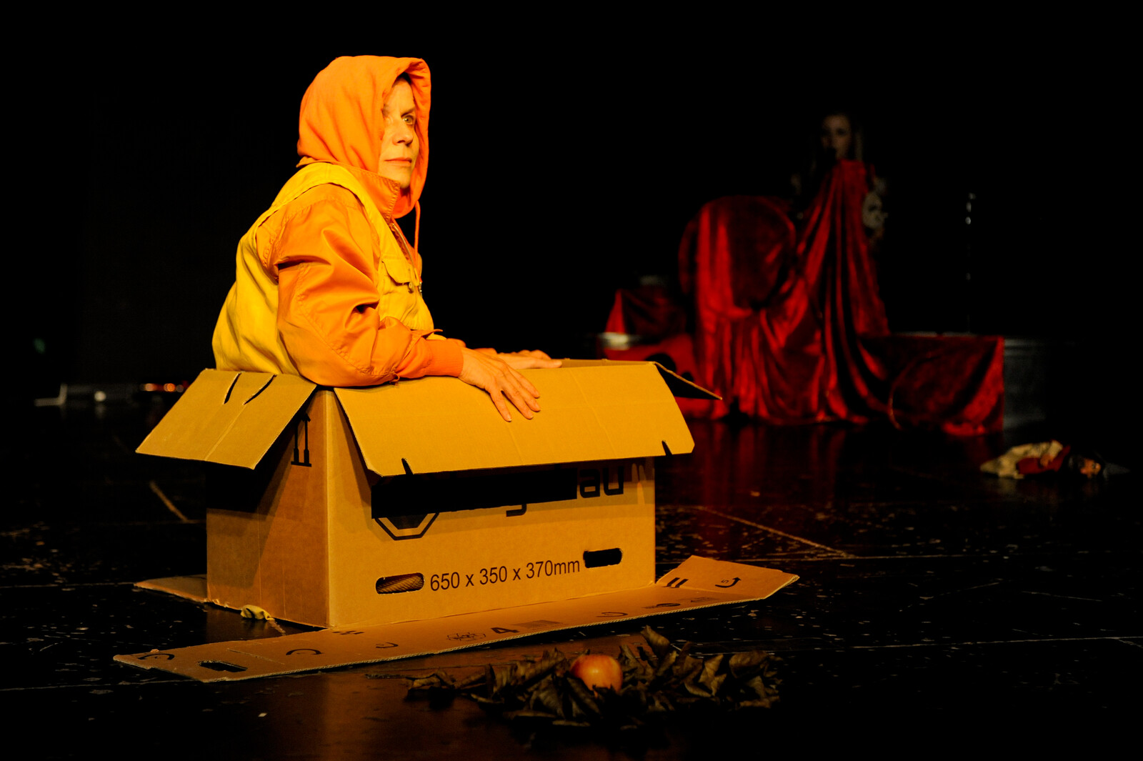 Maria Neumann in a box