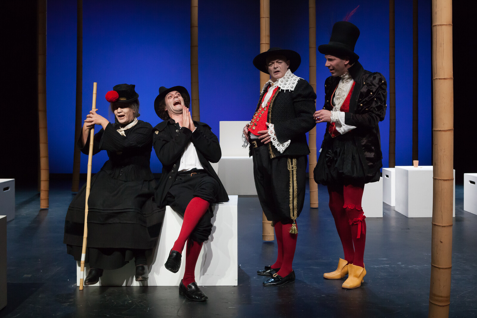 Schauspieler auf der Bühne