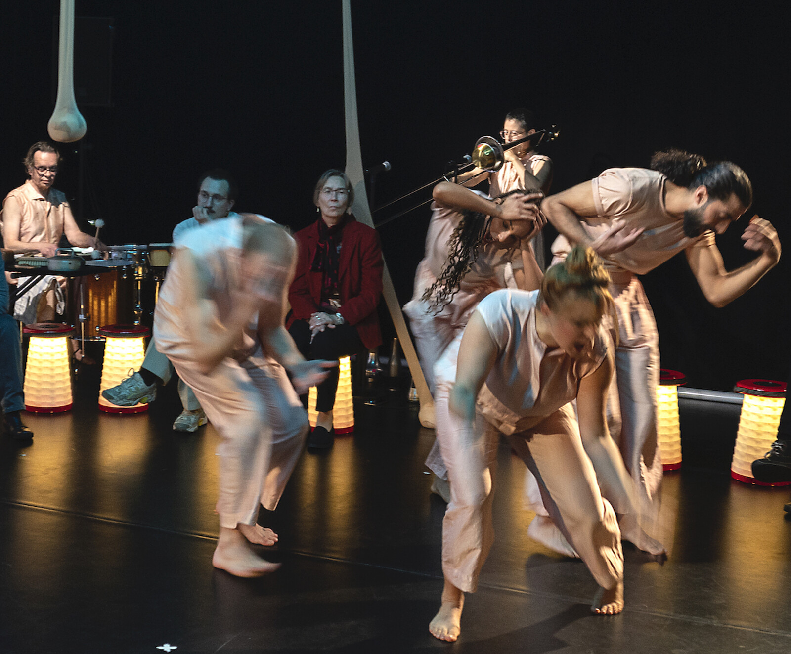 People dancing on a stage