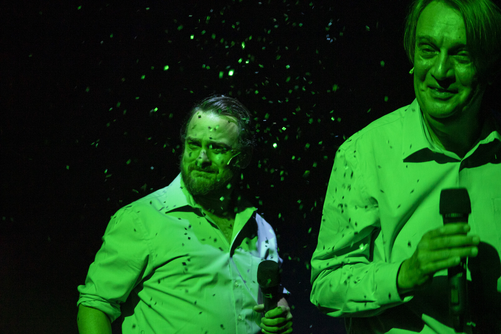 Spieler in grünem Licht