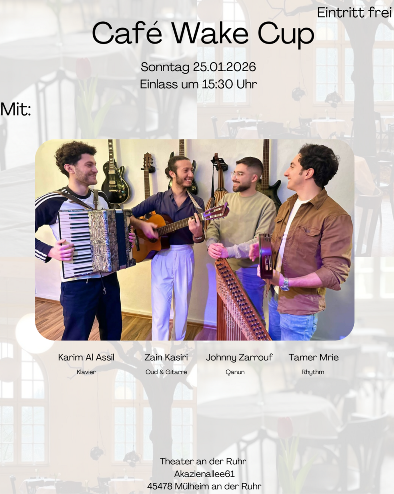 arabic music, coffee, tea